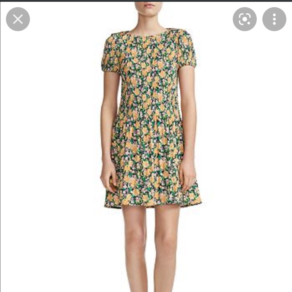 Maje Rockinie Pleated Floral Dress (SZ 1)